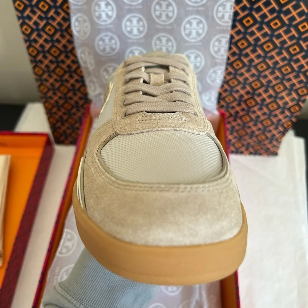 Tory Burch Clover Court Sneakers Shoes Size 10.5 Avola Warm Avola